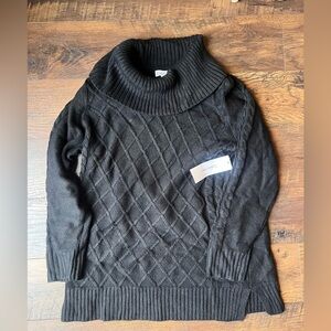 Black Calvin Klein knit turtleneck